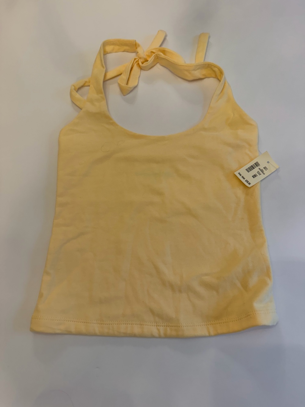 Aeropostale Seriously Soft Tie-Strap Tank Top XS NWT Butter Yellow
